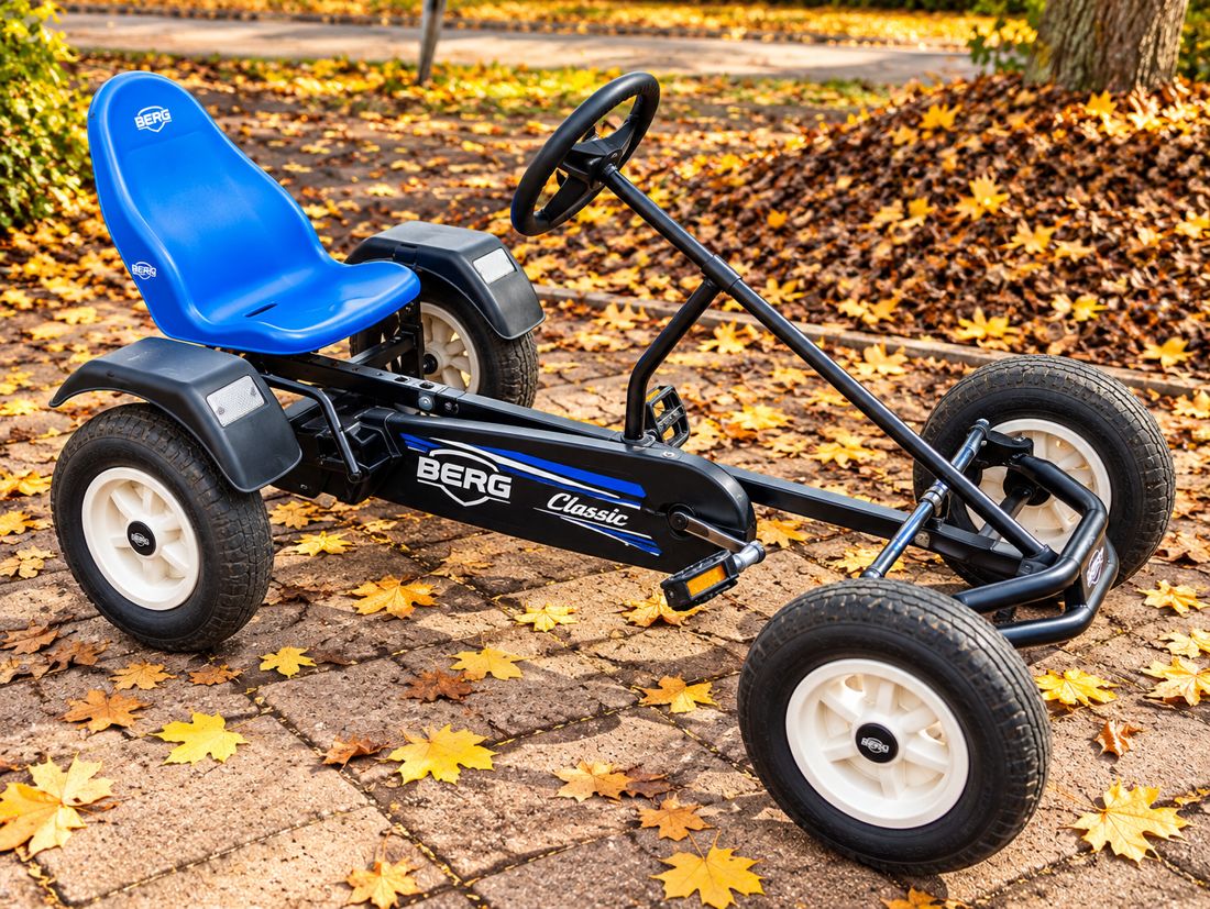 Classic-Kart mit blauem Sitz